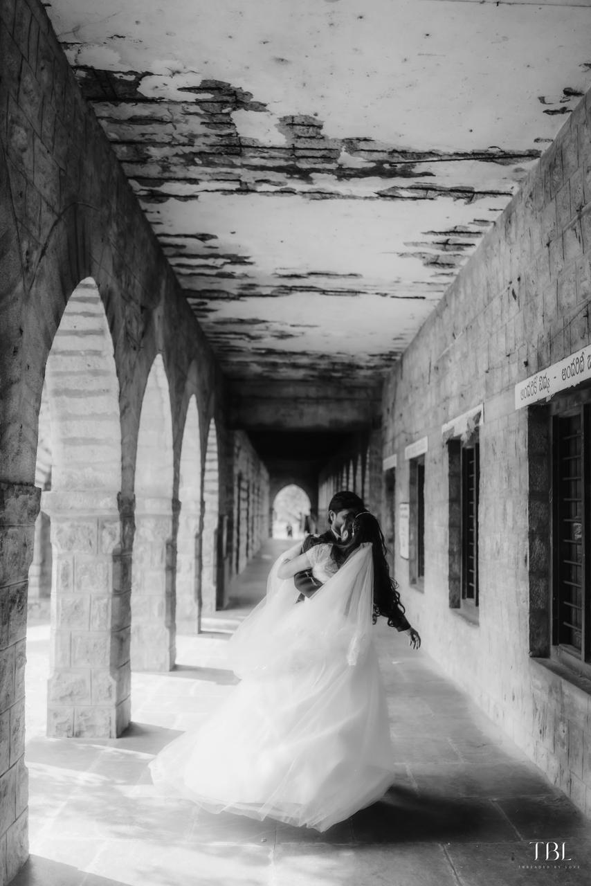 Wedding portrait — intimate couple moment